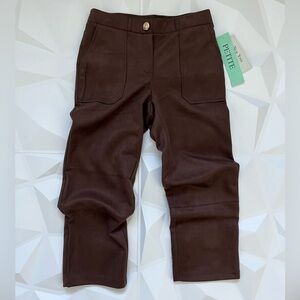 New York & Company Dark Brown Straight Leg Pants Size:PS (Petite)